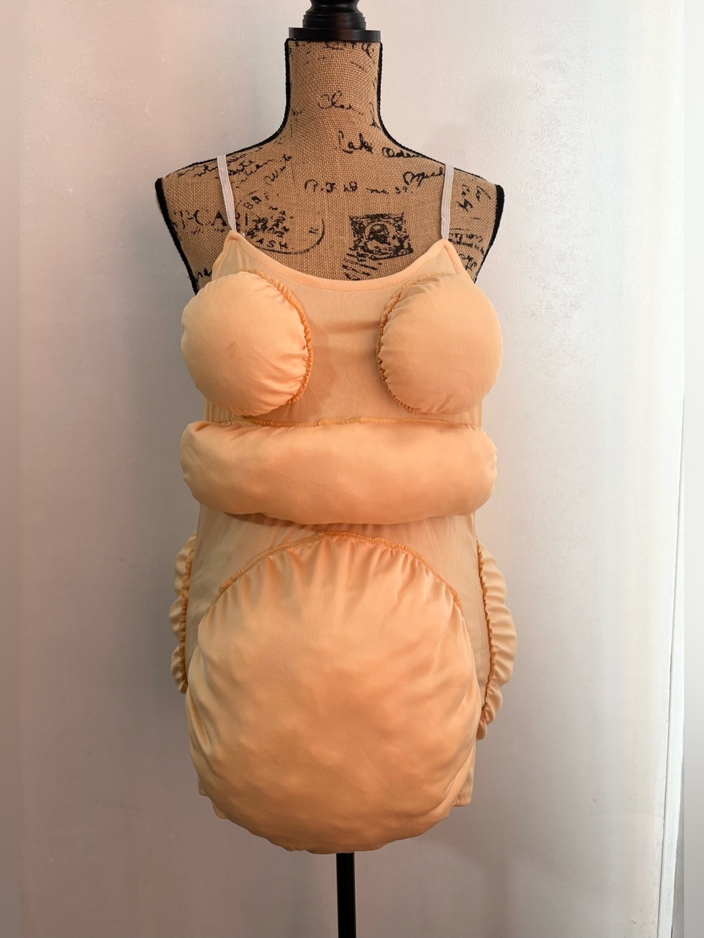 Fat Suit Lady Halloween Fake Belly Butt And Chest Padded, Halloween